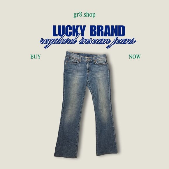Lucky Brand Regular Inseam Womens Jeans Size 6 Medium Wash Bootcut Denim - Picture 1 of 6